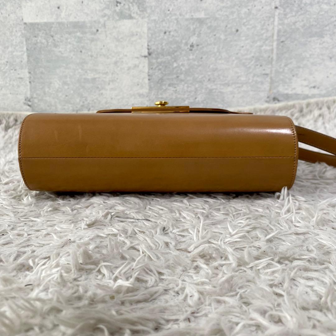 美品 Christian Dior ベージュ レザー 2WAY ショルダーバッグ
