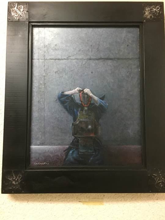 剣道の油画