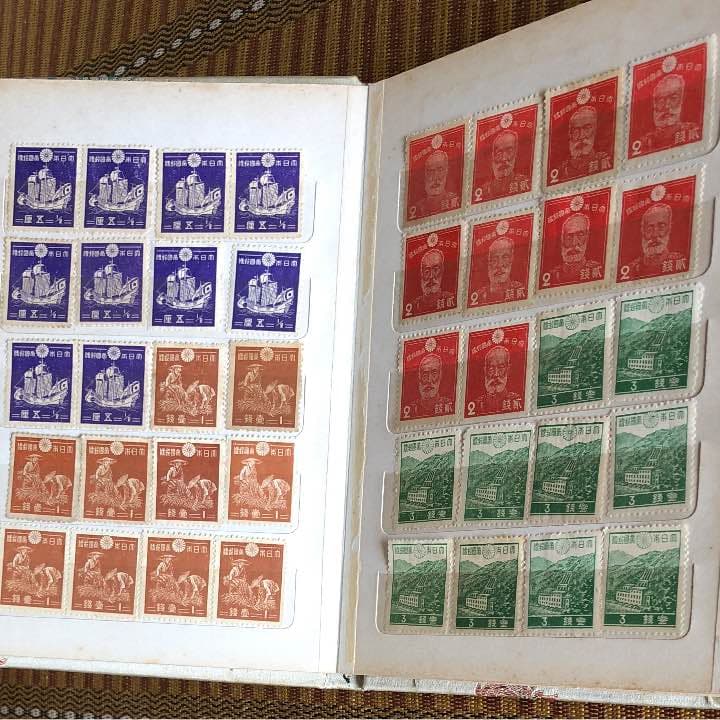 カタログ価格37,430円！昭和12年〜19年 切手16種各10枚計160枚！