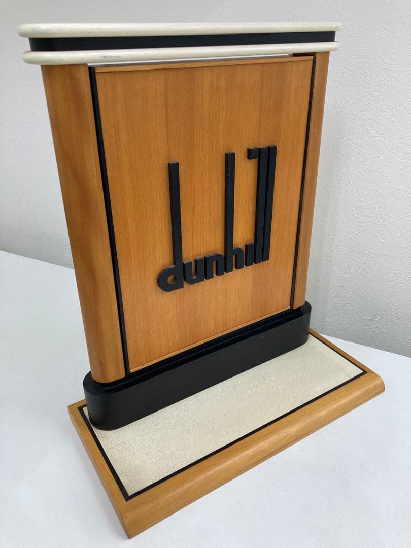 【激レア✨】ダンヒルdunhill 木製ディスプレイ 回転鏡　非売品　限定品