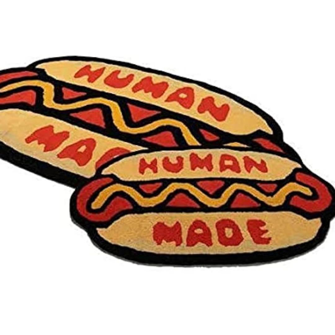 ヒューマンメイド　HOT DOG RUG LARGE ホットドッグ　ラグマット