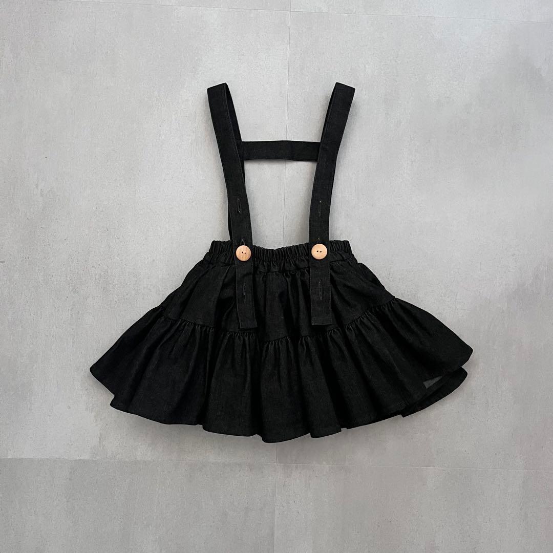 WonnyRibbon Black denim skirt Mサイズ 新品未使用