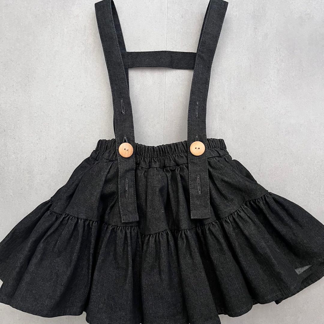 WonnyRibbon Black denim skirt Mサイズ 新品未使用