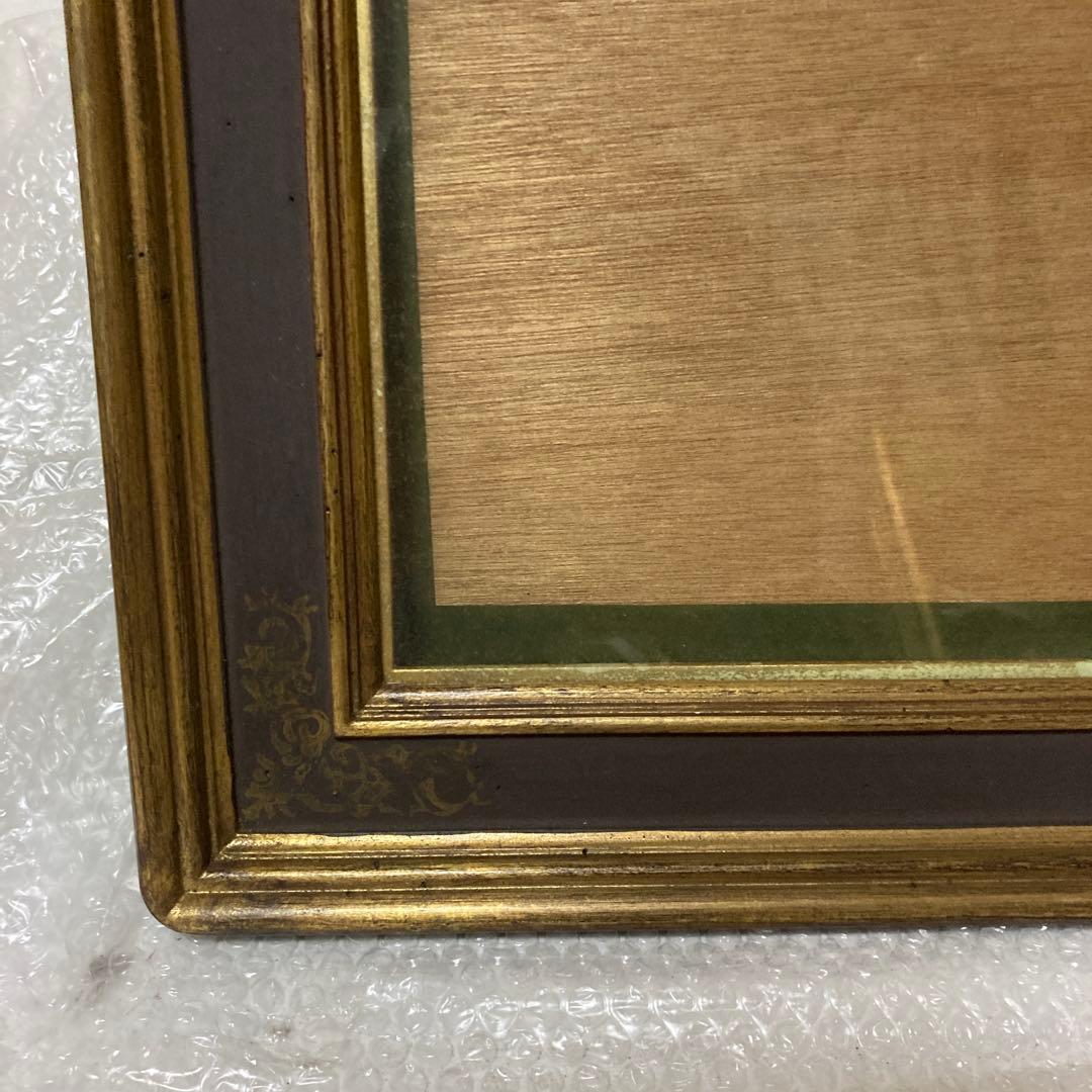 装飾的な木製額縁 ガラスあり