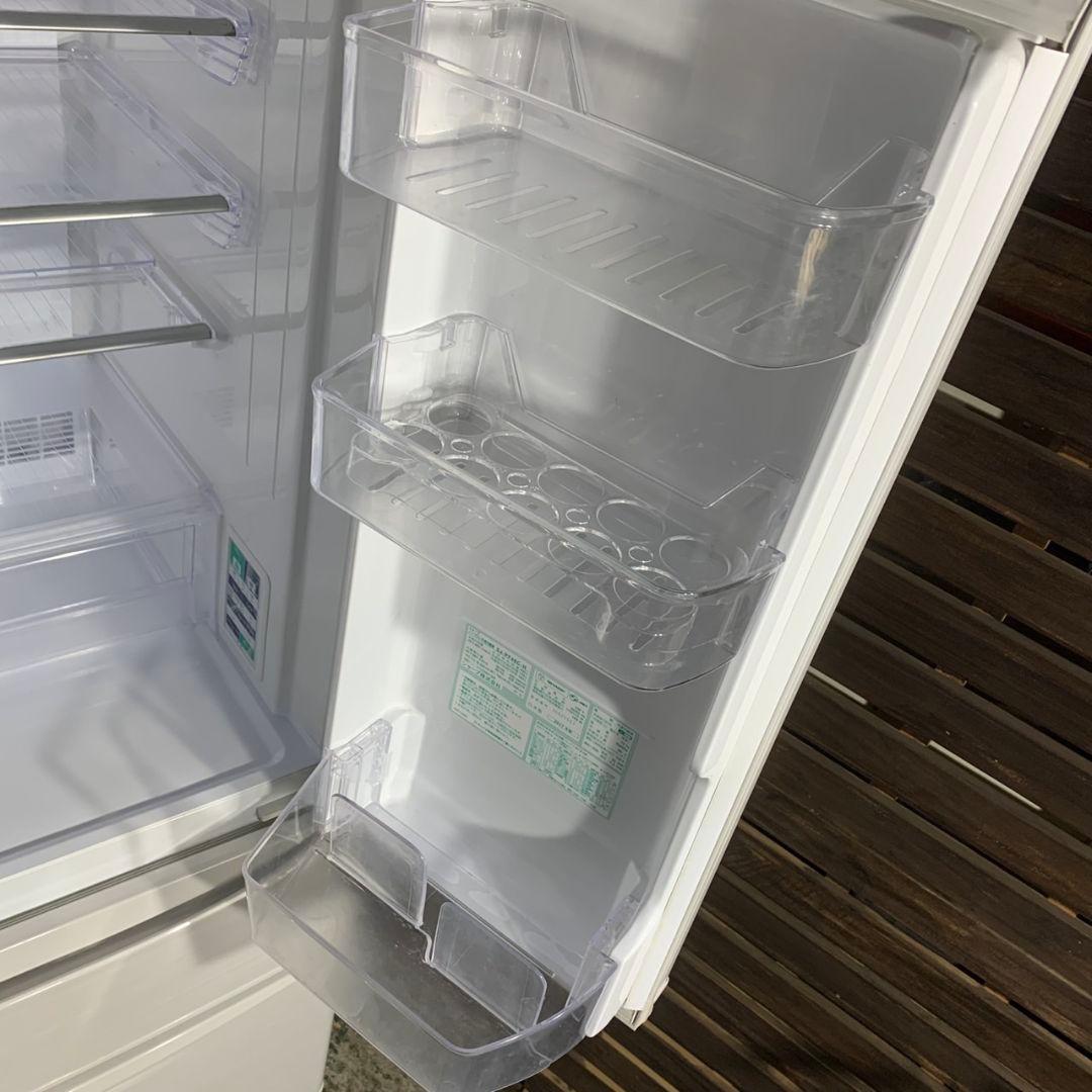 J258R SHARP 6ドア冷凍冷蔵庫 SJ-PF46C-H 2017年製