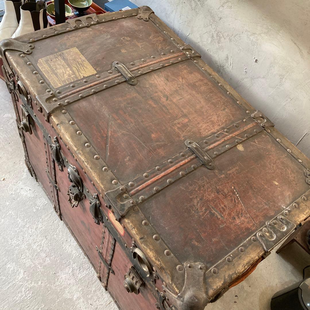 ⭐️稀少価値　レア物　アンティーク　ヴィンテージ　USトランク　スタッズ