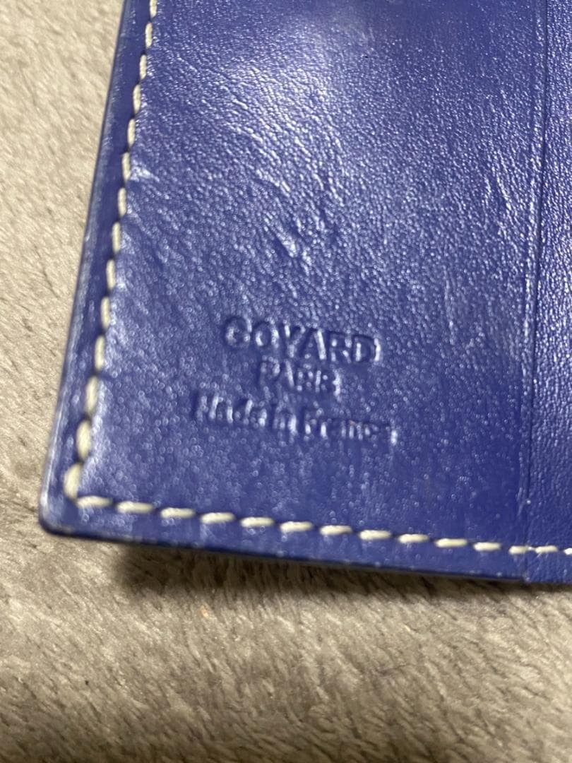 GOYARD ゴヤール 6連キーケース　ヘリボーン　ネイビー x ブルー