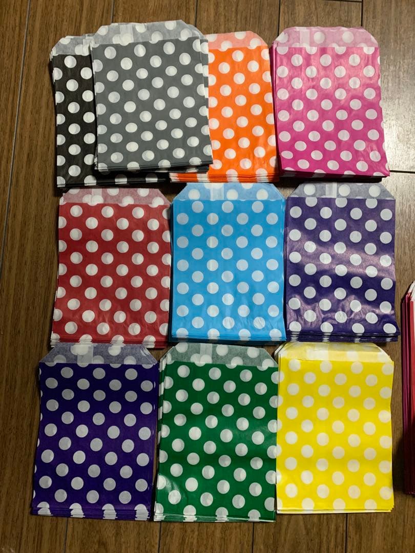 海外紙物　人気イギリス　キャンディ袋　カラフルセット　24種　超大量！2400枚