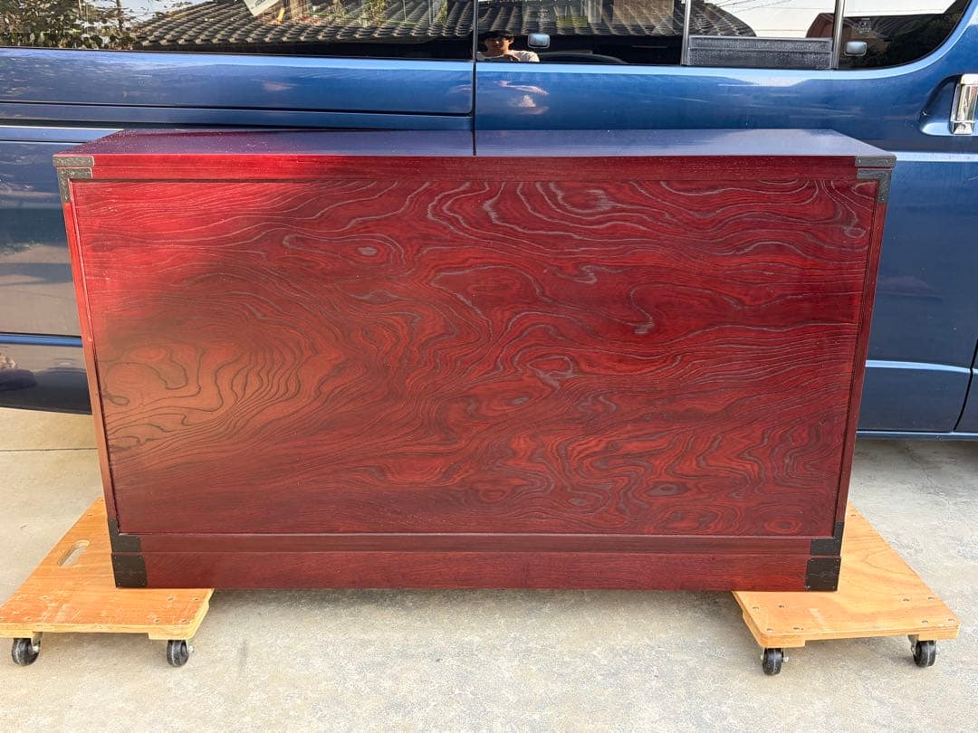 田中家具 アンティーク 民芸家具 和風リビングボード 飾り棚 二本松工芸館