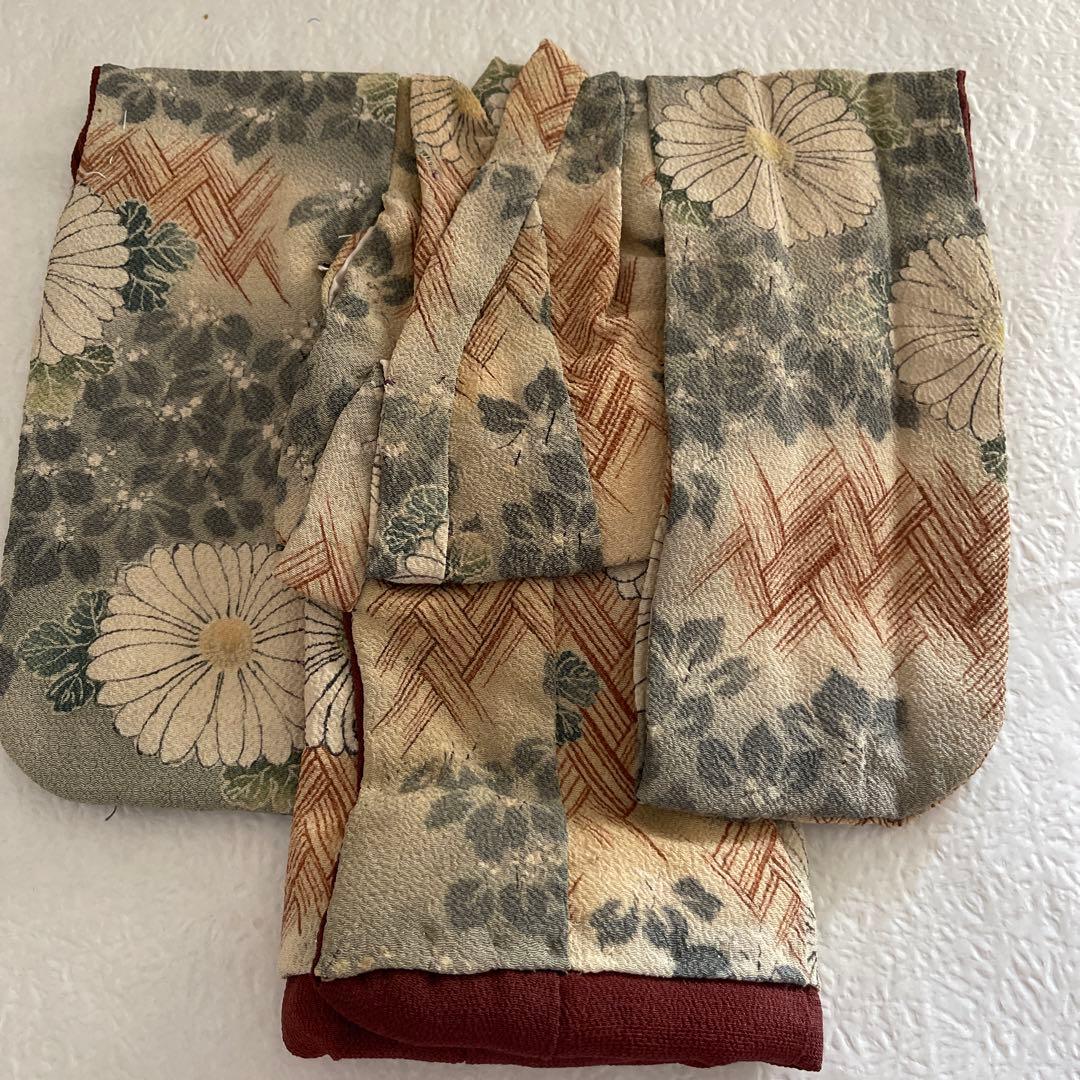 10148 人形の着物　古布　江戸縮緬