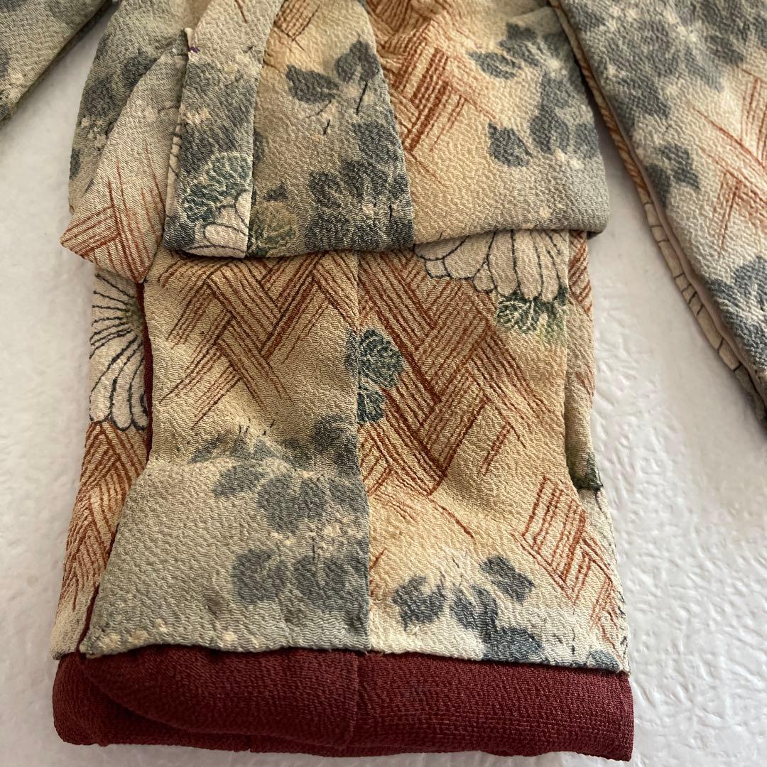 10148 人形の着物　古布　江戸縮緬