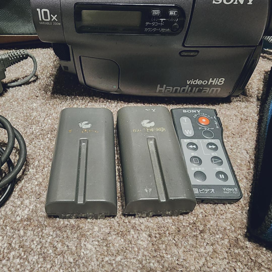 ★動作確認済★ SONY Hi8 高画質 ビデオカメラ 説明書 付き
