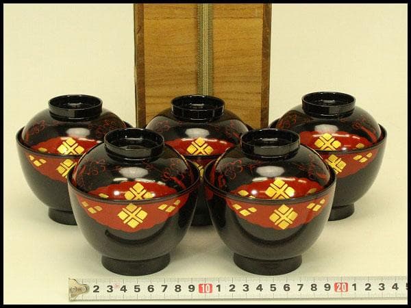 秀衡 小吸物椀 五客 未使用(ZE465)