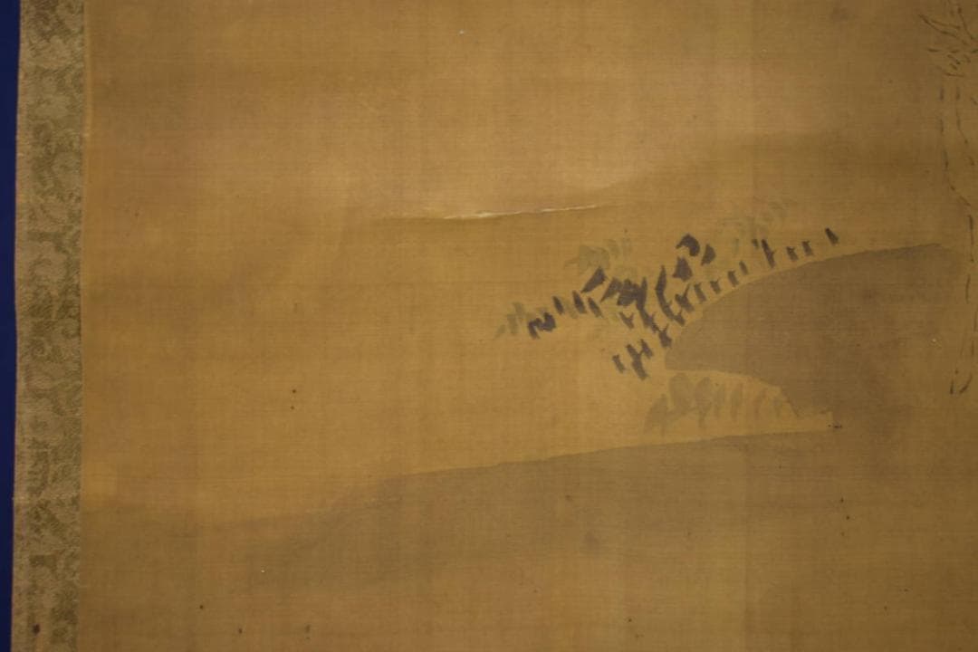 真作/狩野探幽/人物図/布袋屋掛軸HI-889