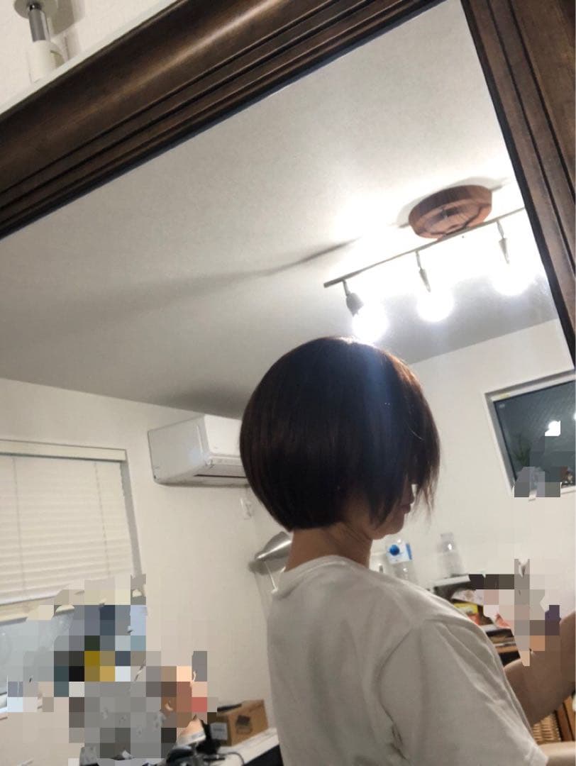 人毛100% ブラウン　ショートボブ 未使用　医療ウィッグ