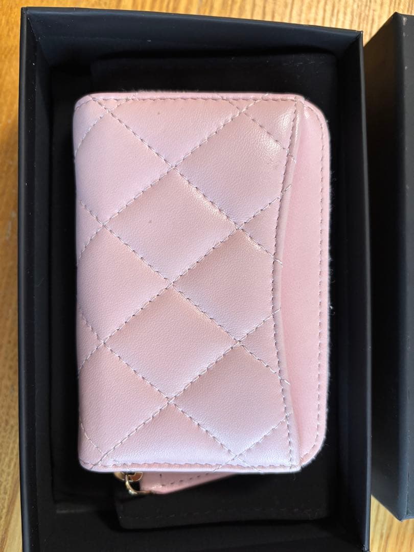 シャネル 24S パース ラムスキン ピンク系