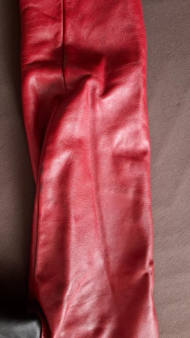 VANSON チームジャケット 赤黒レザージャケット【年代物・古着】