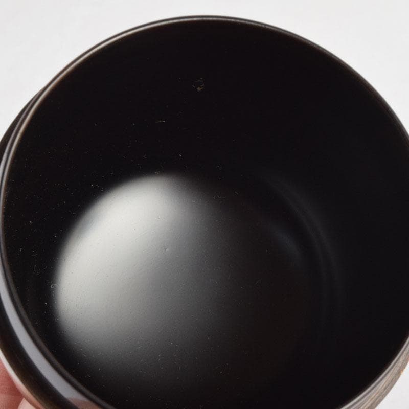 茶道具　輪島塗　栄伸堂　花草蒔絵　棗　共箱　V　9168