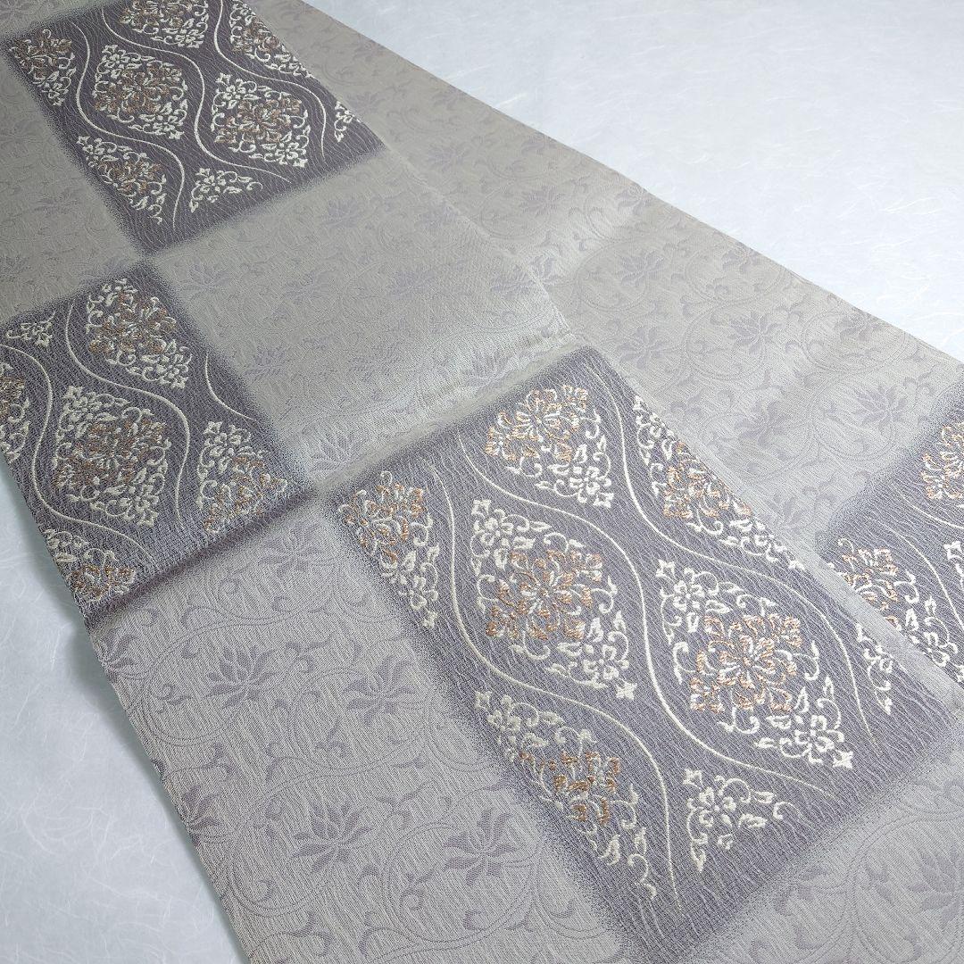 正絹 袋帯 六通柄 西陣弥栄織物謹製 ヨーロピアン唐草 極上 逸品 未使用品