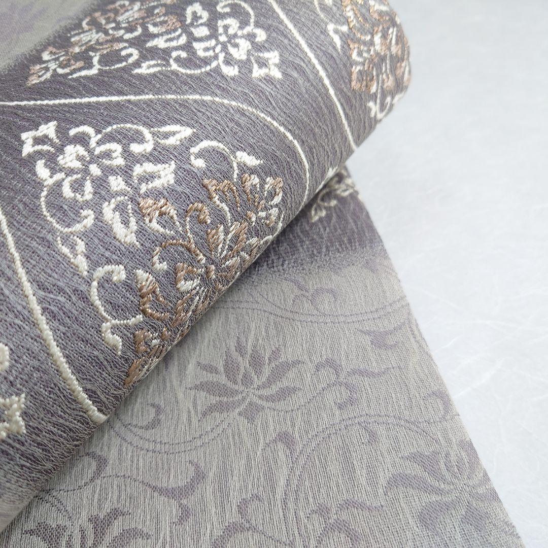 正絹 袋帯 六通柄 西陣弥栄織物謹製 ヨーロピアン唐草 極上 逸品 未使用品