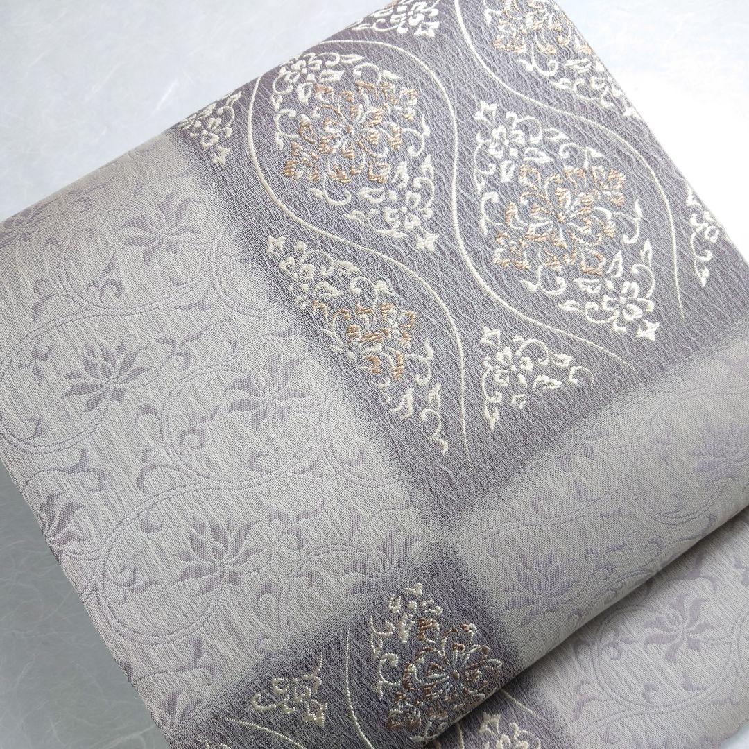 正絹 袋帯 六通柄 西陣弥栄織物謹製 ヨーロピアン唐草 極上 逸品 未使用品