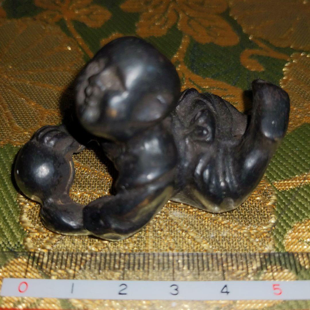 【最終価格】骨董　書道　古銅製　唐子鎮紙