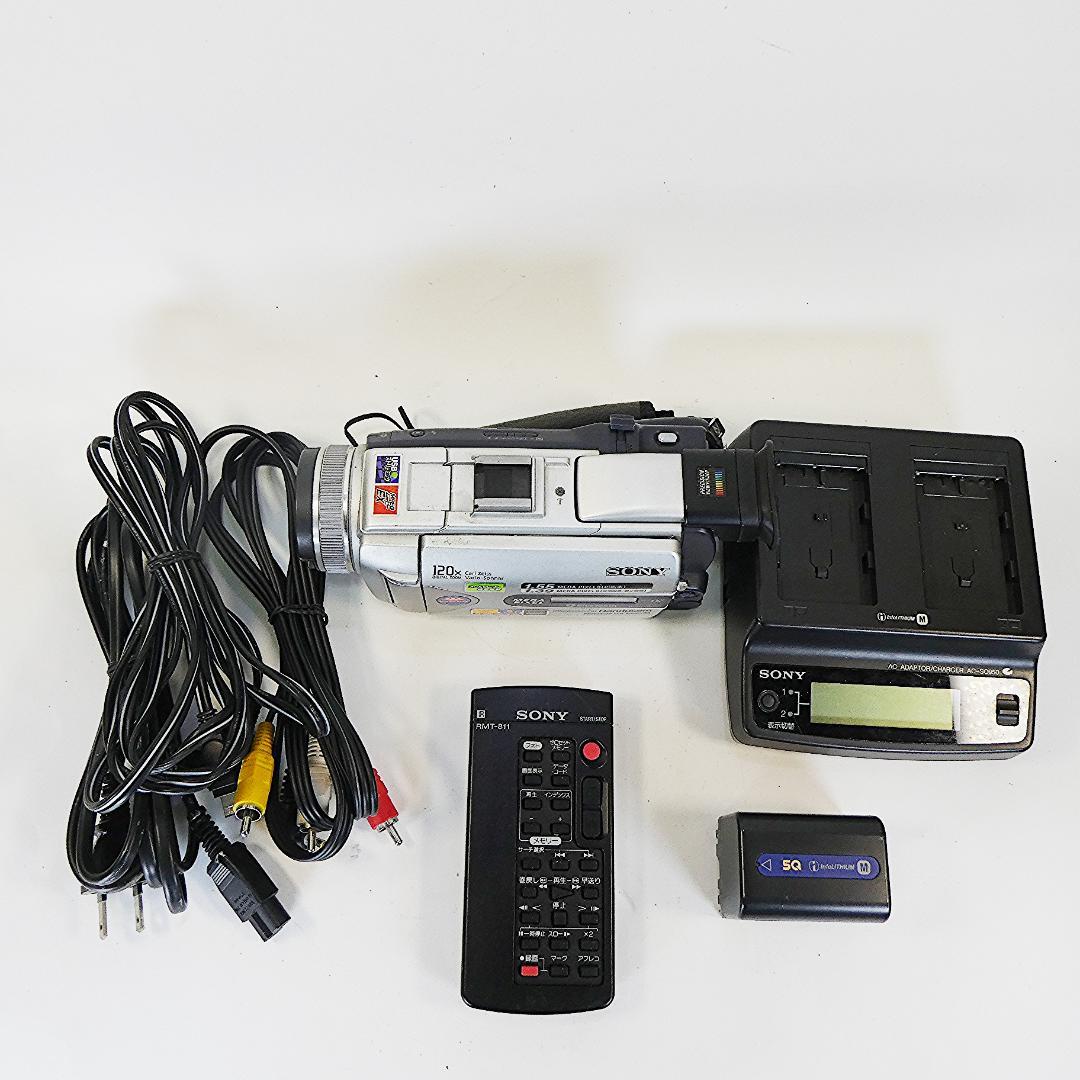 動作品 ソニーDCR-TRV50 MiniDV ビデオカメラ DVDダビングに
