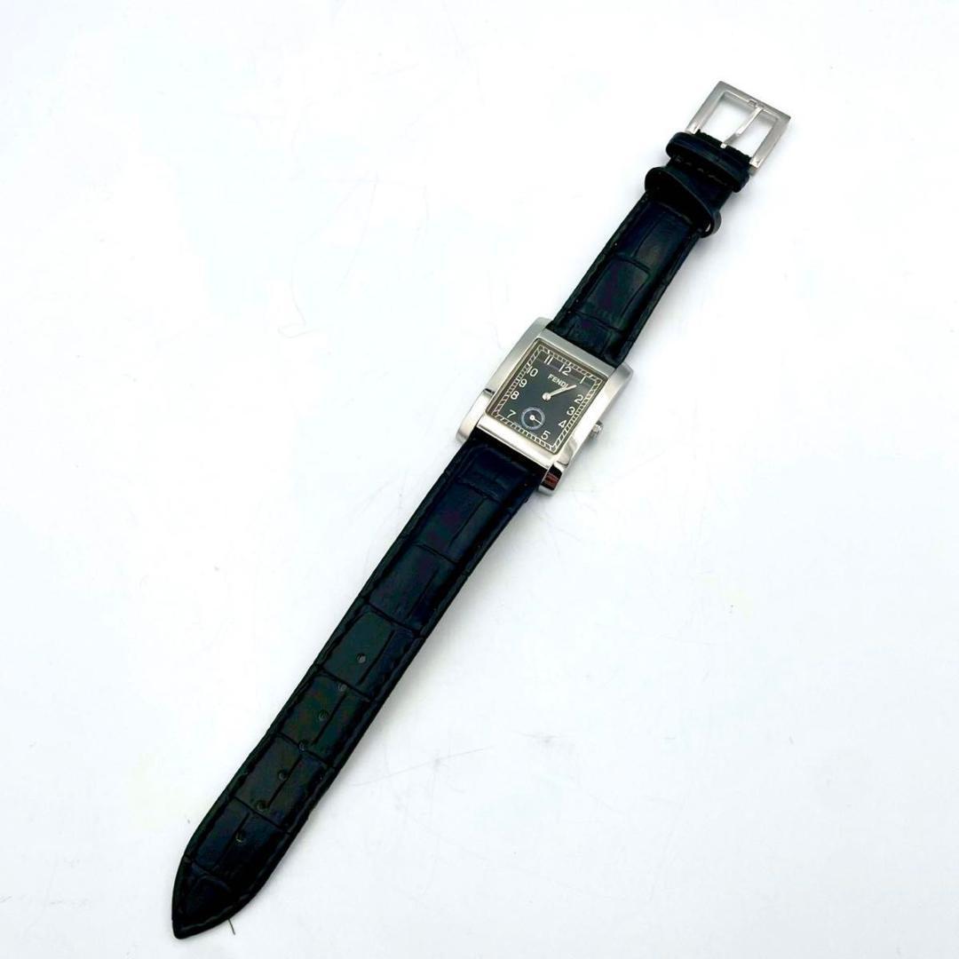 490 新品ベルト フェンディ 7000G 腕時計 スクエア オロロジ スモセコ