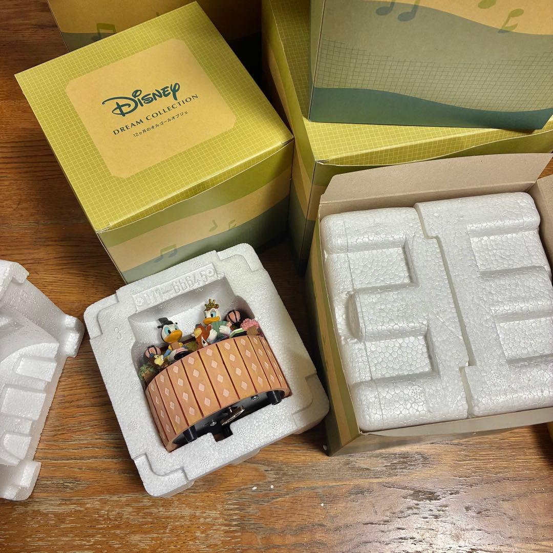 箱有 ディズニー オルゴール ベルメゾン 8個セット オブジェ フィギュア 希少