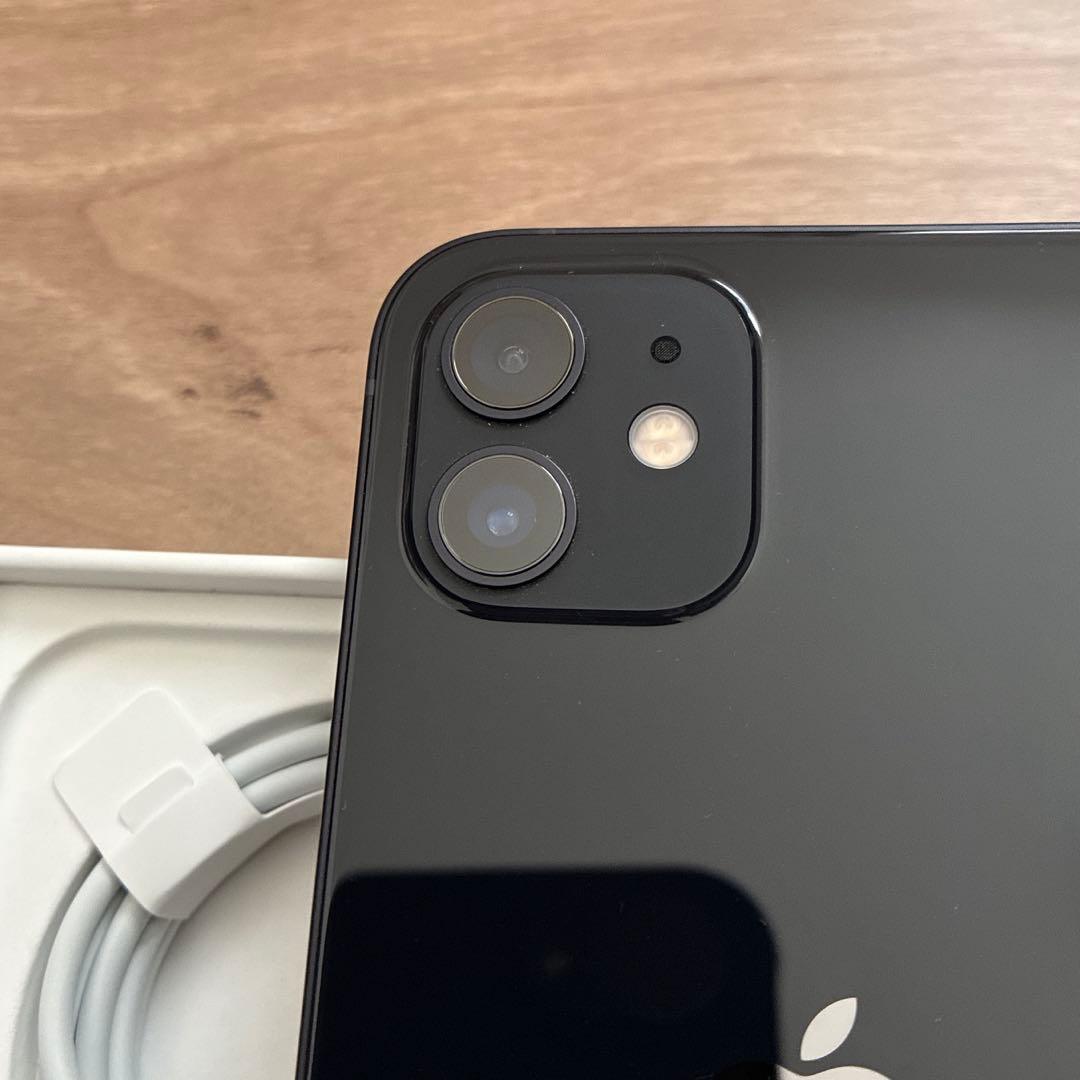 美品☆iPhone12 256GB ブラック iFaceケース フィルムつき