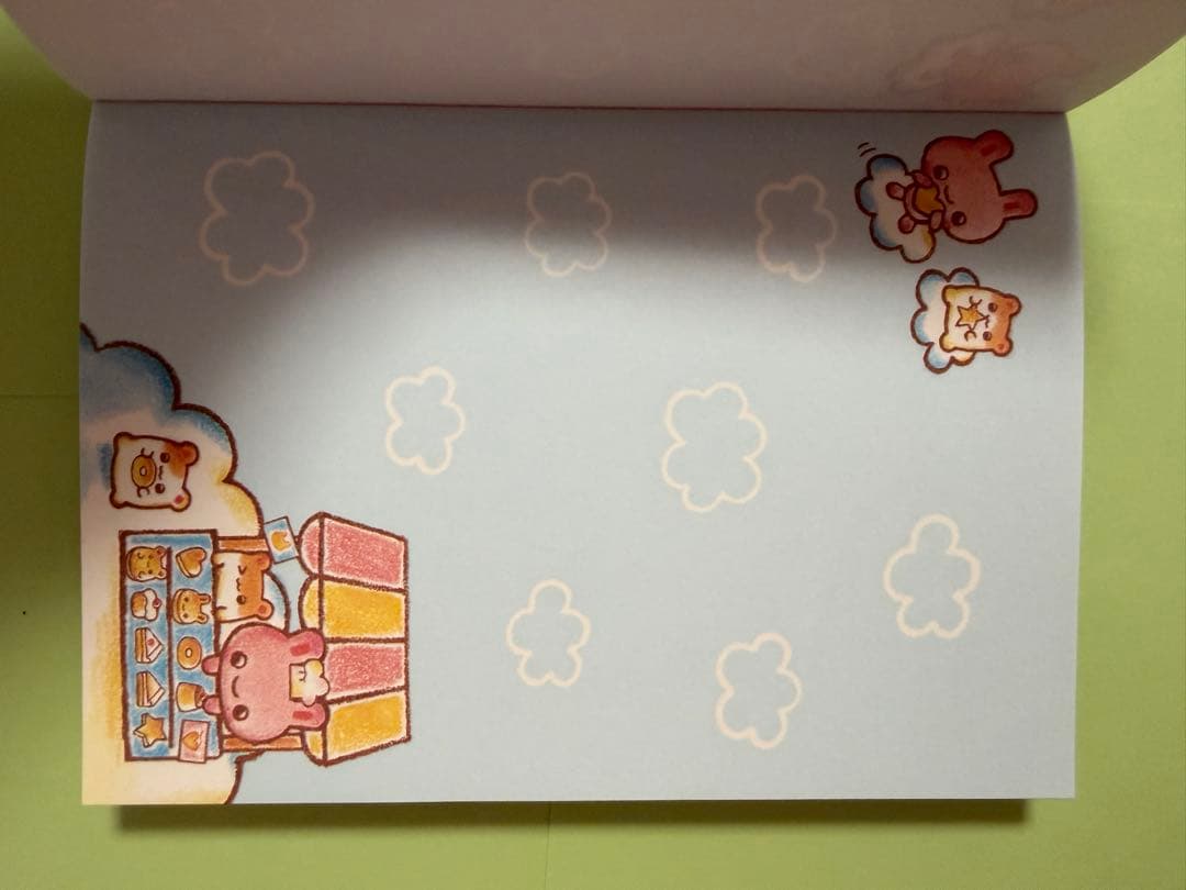 平成レトロ はむうさ菓子工房 メモ帳 シール付き ハムスター うさぎ