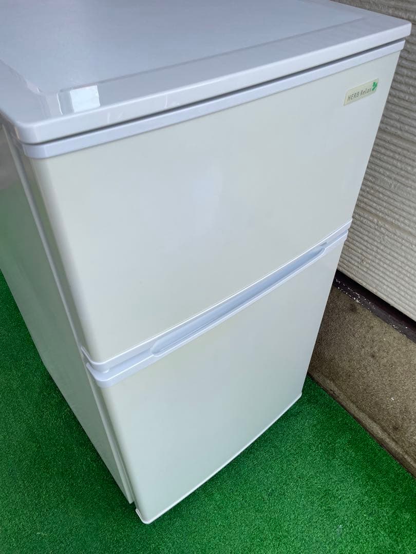 600分解洗浄済み✨ ヤマダ 90L 小型2ドア冷蔵庫 右開き 一人暮らし 単身