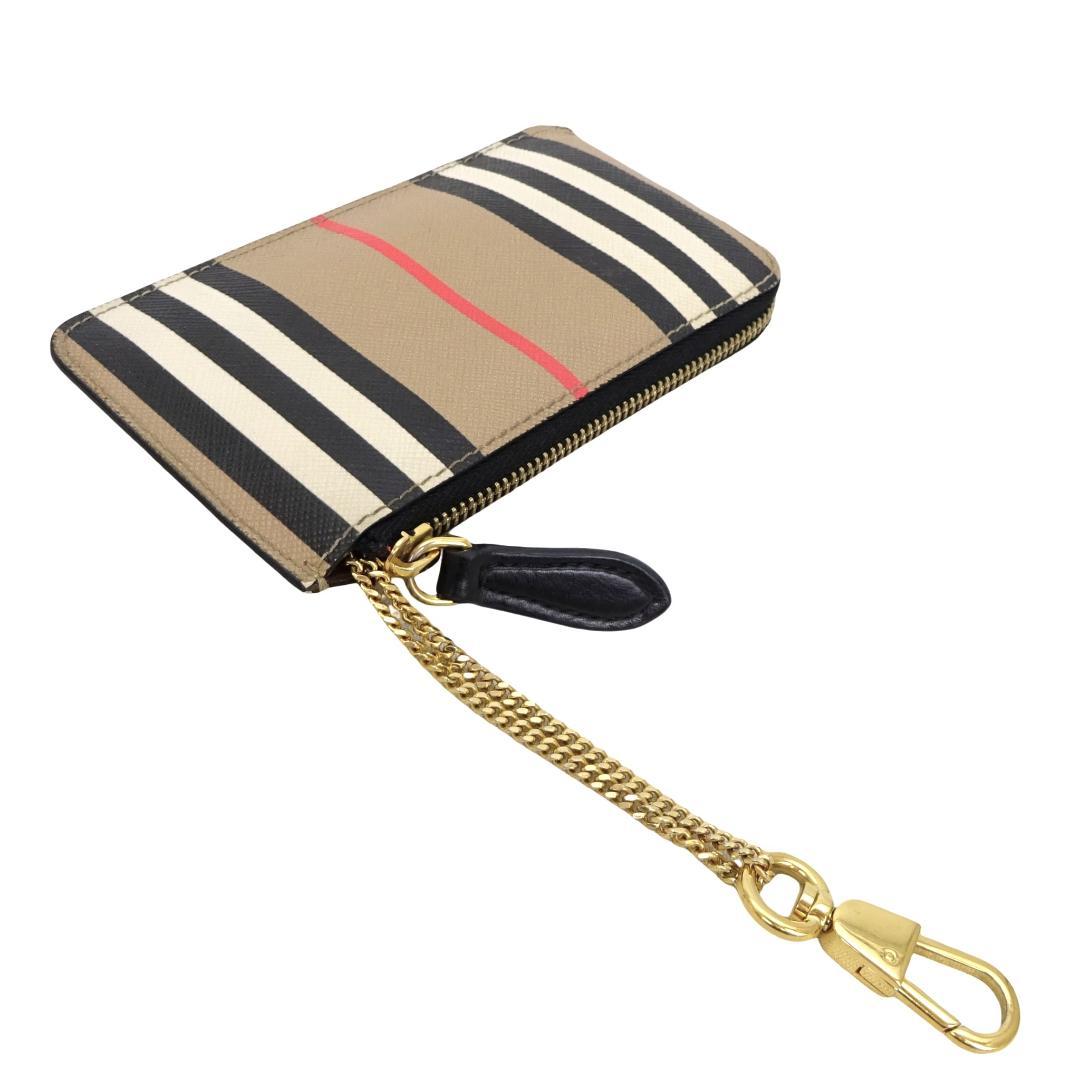 本物良品 ■バーバリー■ミニウォレット チェック キーホルダー ケース財布