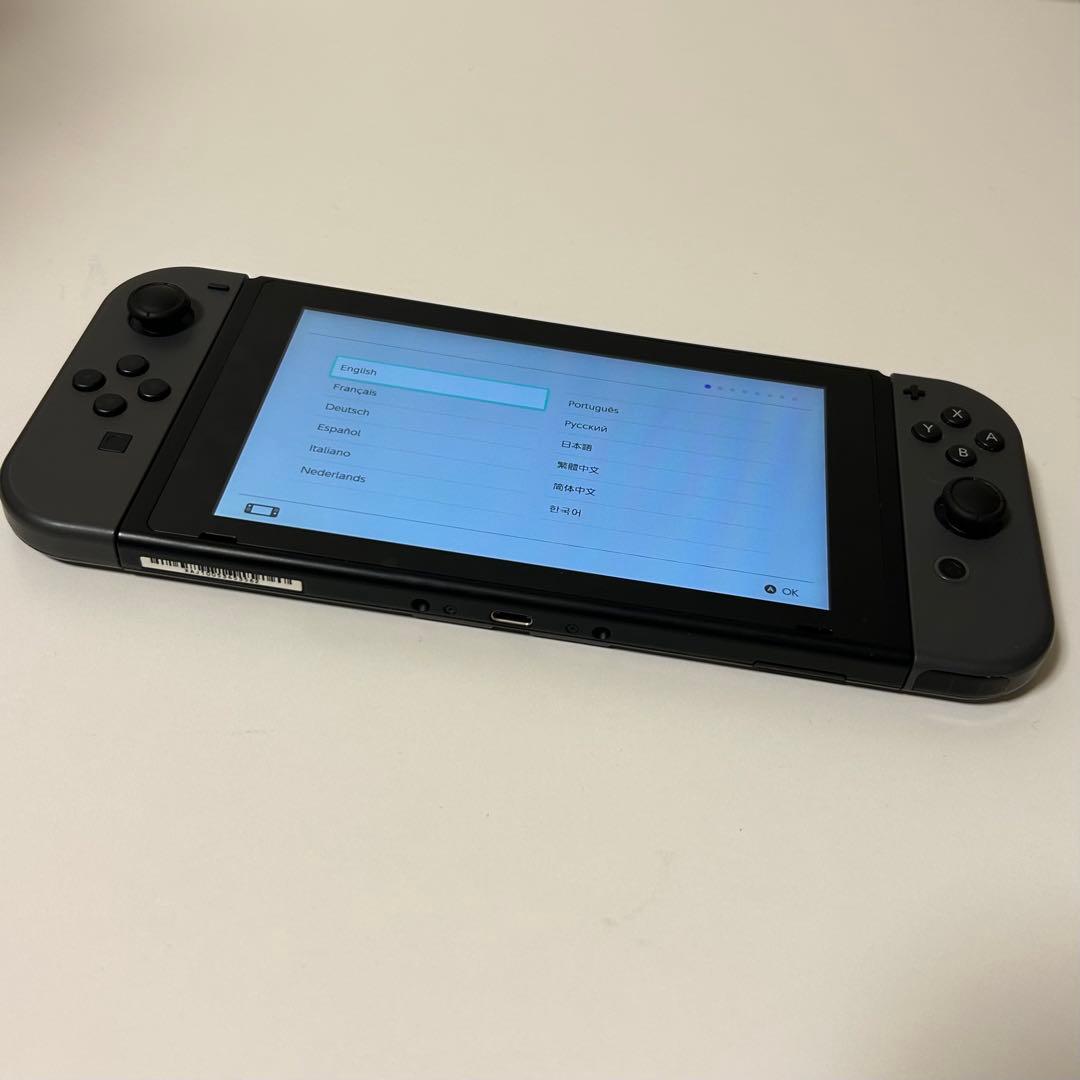 【美品】Nintendo Switch 本体 グレー 動作確認済み