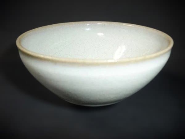 古狭間窯 加藤青山造 白天目茶碗