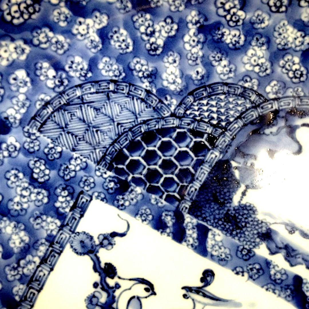 ☆ 加藤利昌 清水焼 染付大皿