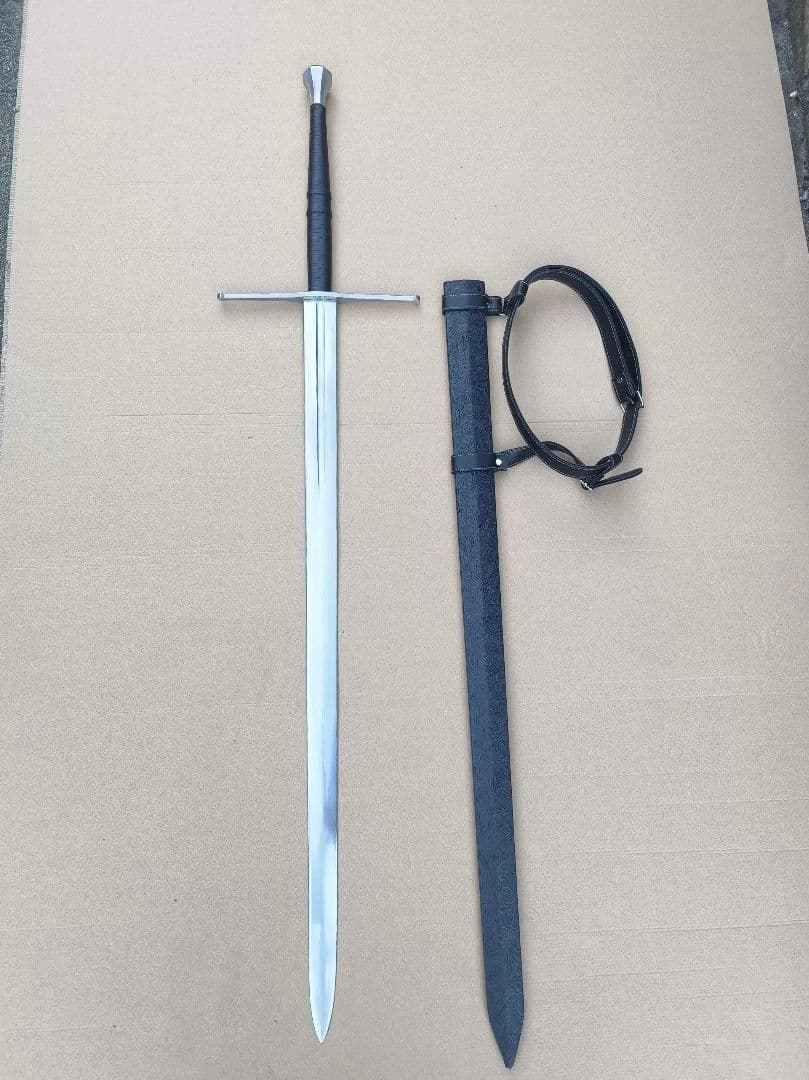 大型斬剣 古兵器 武具 冷兵器 手鍛造打 西洋剣 長剣 【希少】高級 鑑賞用