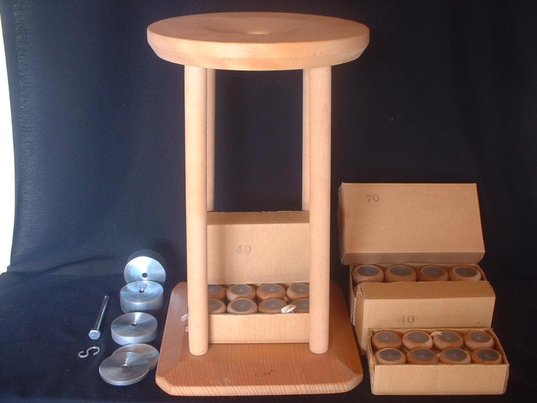 組紐台　組み紐台　丸台　組台　おもり　組玉　古道具