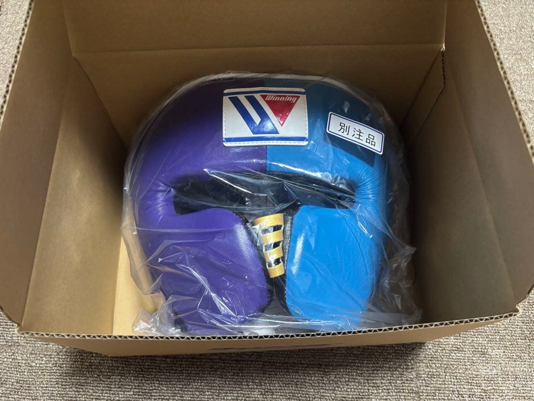 Winning ボクシングヘッドギア　パープル　スカイブルー　ゴールド　別注品
