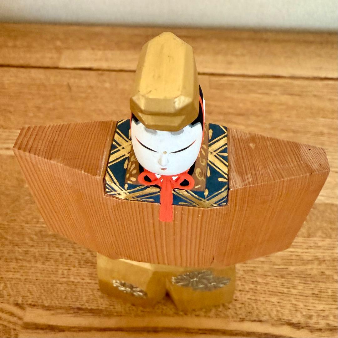 ひ*さ様 【希少】京一刀彫 立雛 井尻春堂・茂子作 有職木彫彩色 祇園 京ほり屋