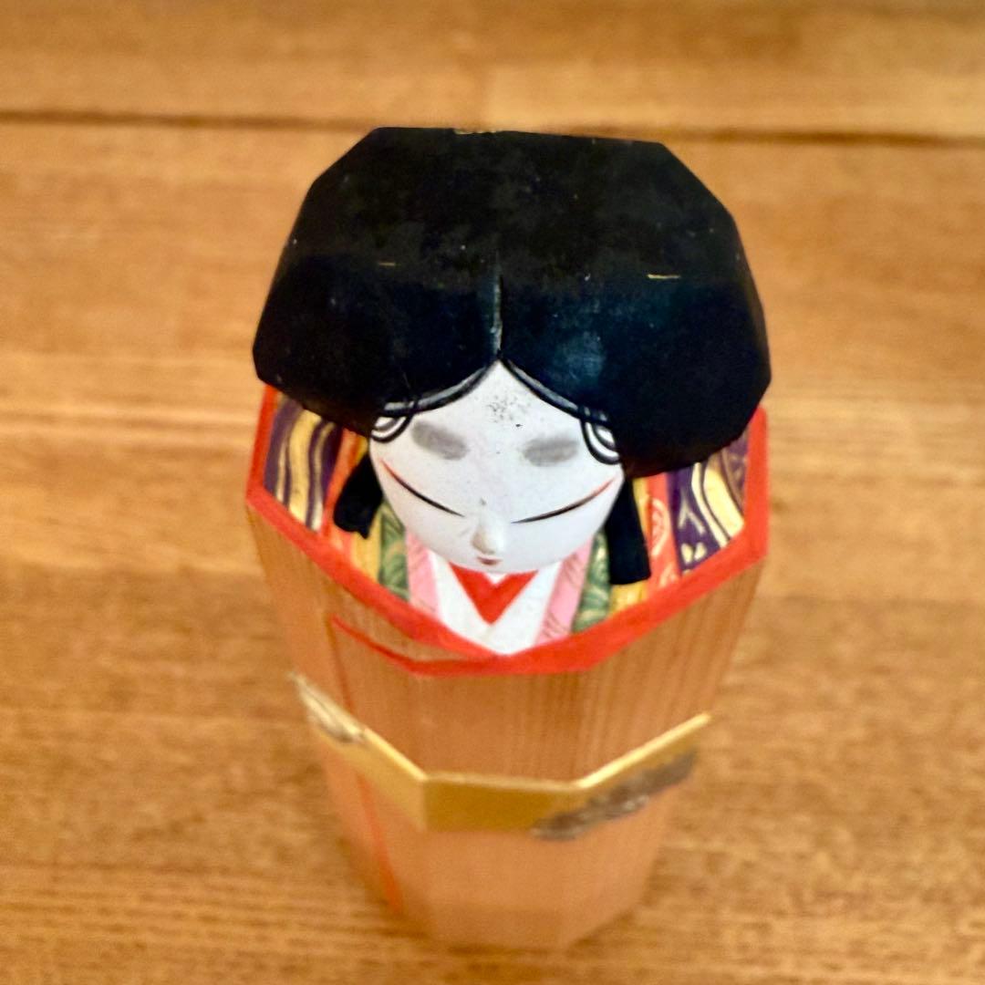 ひ*さ様 【希少】京一刀彫 立雛 井尻春堂・茂子作 有職木彫彩色 祇園 京ほり屋