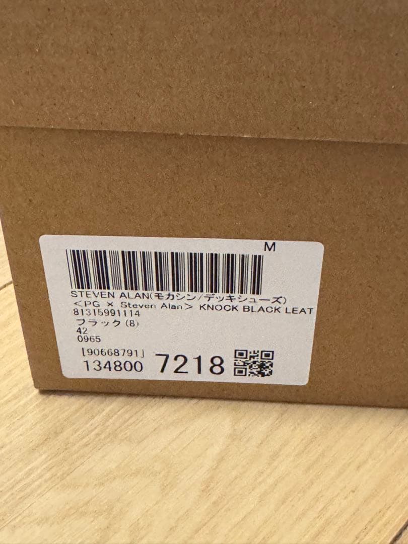 PG × Steven Alan」 KNOCK BLACK LEATHER 42