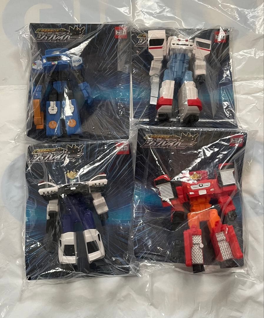 特装合体ロボ　ジョブレイバー GiGO限定　ソフビフィギュア　4種