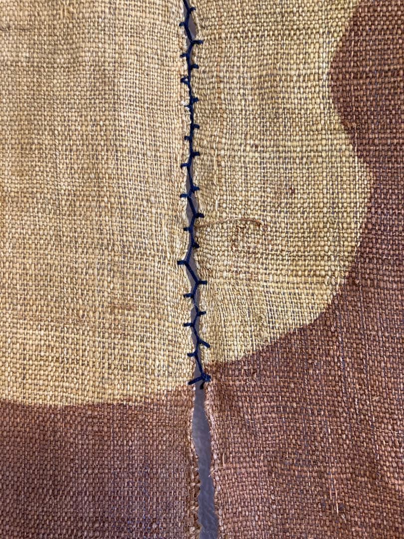 暖簾　型染め　自然布　麻　苧麻　手績み　民藝　芹沢銈介