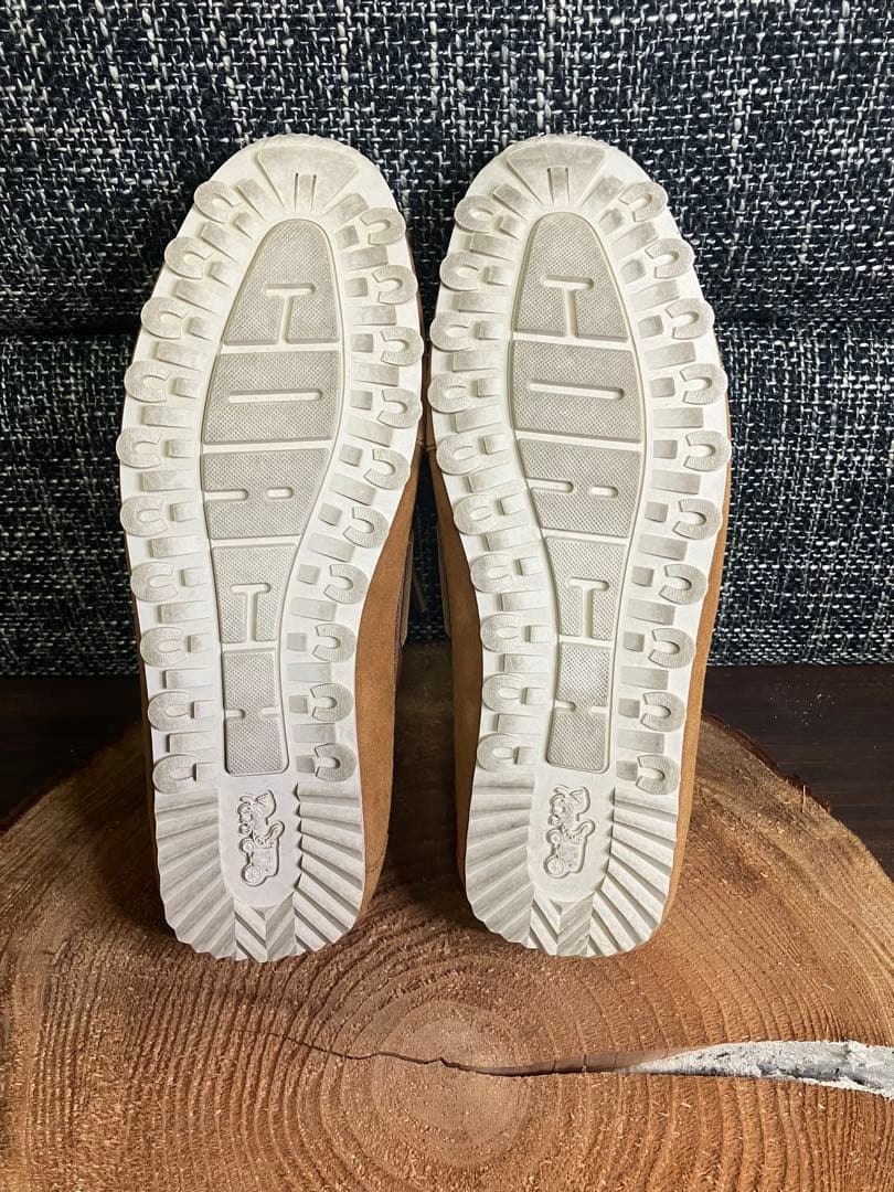 【極美品】 COACH コーチ　スウェード×レザー　デッキシューズ