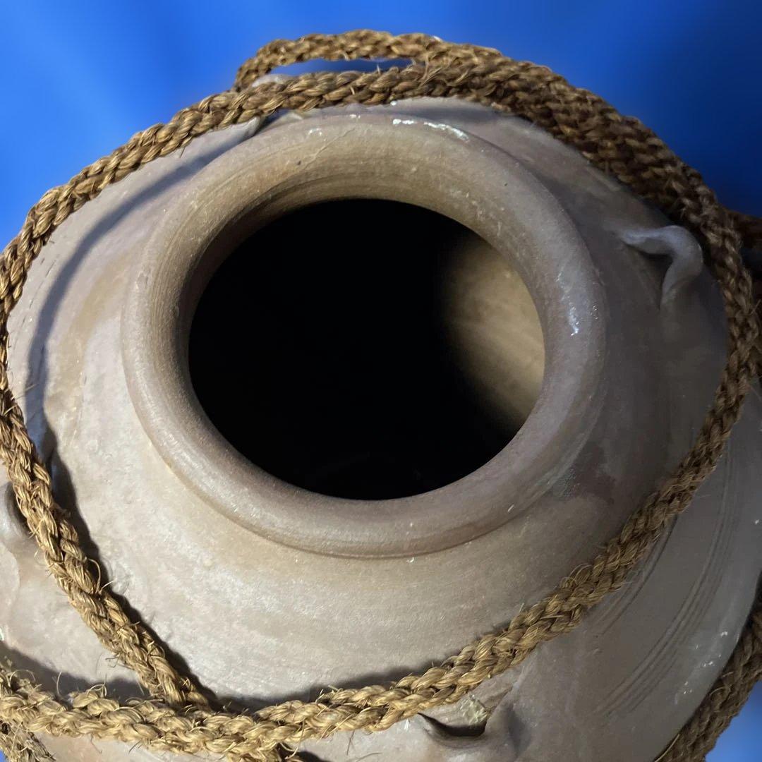 泡盛古酒壺・古酒造り用・シュロ縄巻き　空壺