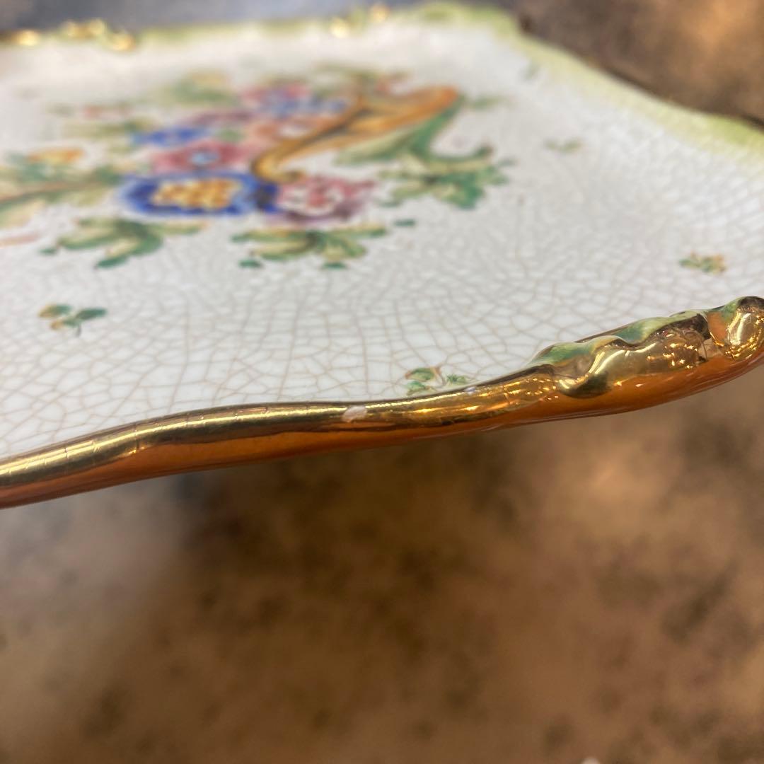 Gialletti Giulio Deruta Dec A Mano 陶器トレイ