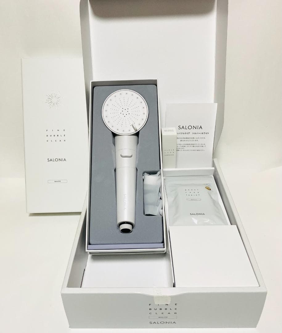 サロニア シャワーヘッド 炭酸美容バブルシャワー ホワイト 未使用