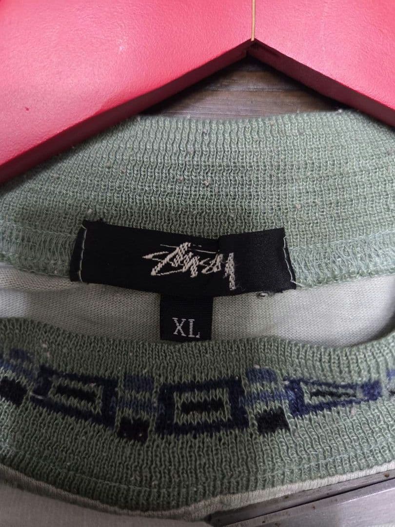 【匿名配送 即日発送】Stussy モックネックTシャツ　初期タグ　激レア☆★