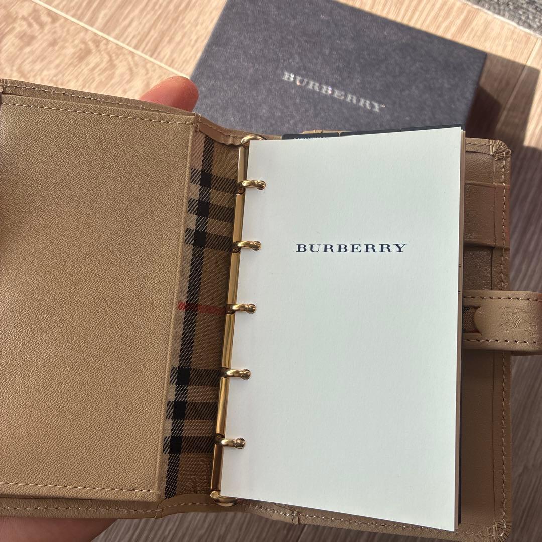 BURBERRY ベージュ スケジュール帳　システム手帳　手帳　バーバリー